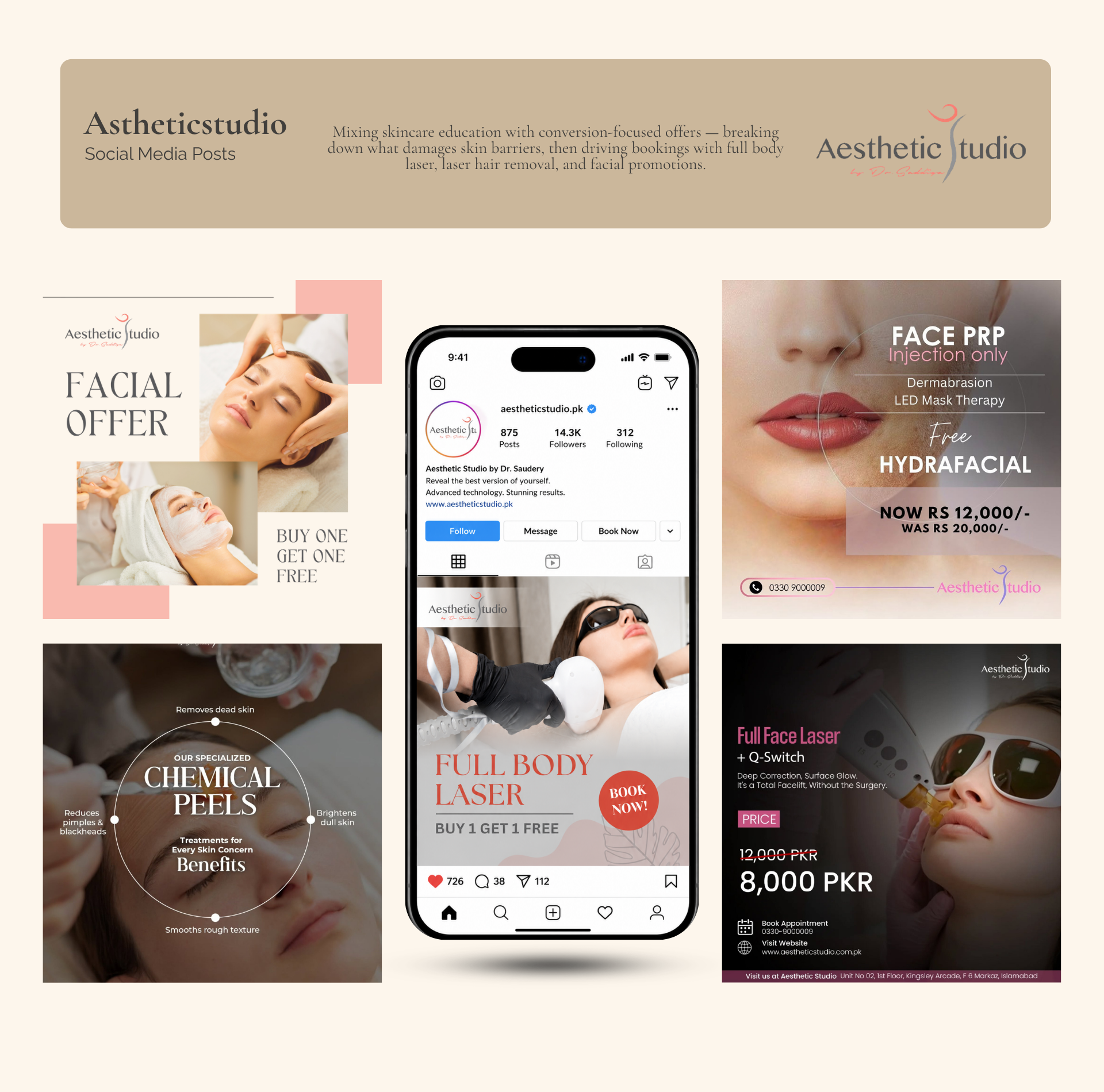 Aesthetic Studio — Offer-led social campaign
